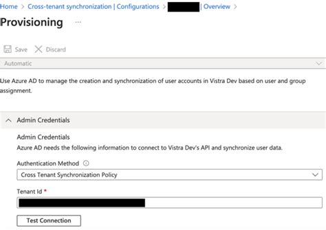 enable cross tenant replication.